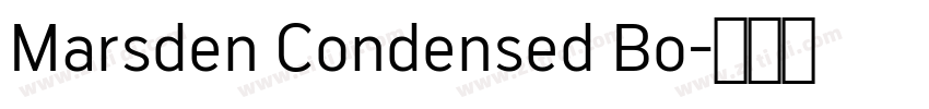 Marsden Condensed Bo字体转换